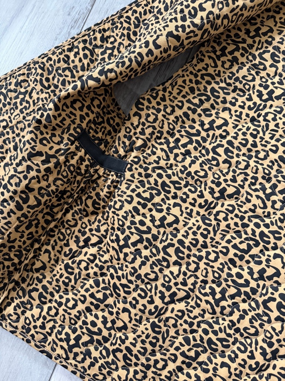 NWT-POL Floral Courdory Quilted Cheetah Oversized Vest Size small / medium - Picture 5 of 9